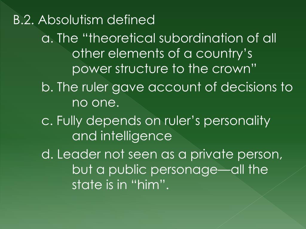 PPT - Absolutism and Constitutionalism in Western Europe, 1589-1715 ...