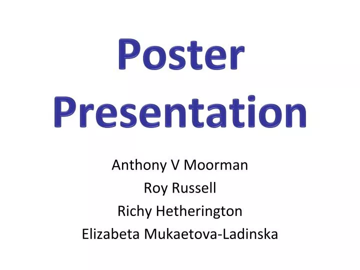poster presentation n.