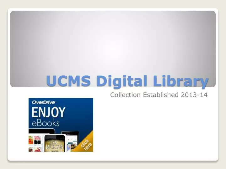 PPT - UCMS Digital Library PowerPoint Presentation, free download - ID ...