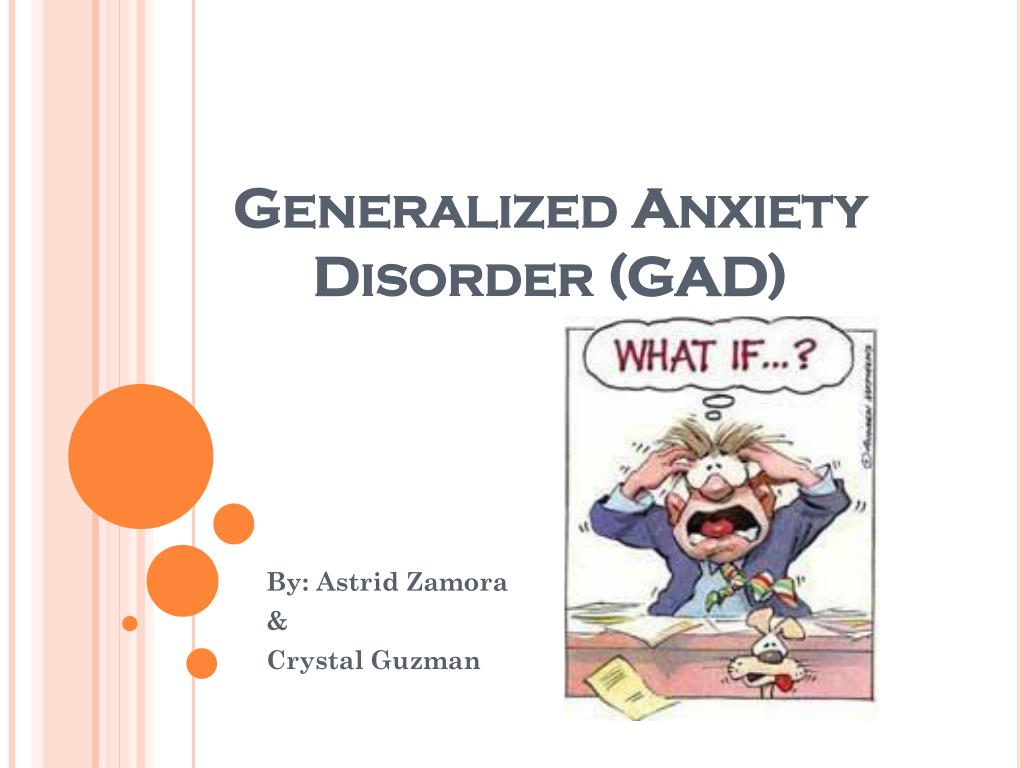 generalized anxiety disorder case study ppt