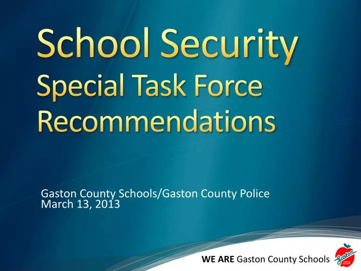 school security special task force recommendations n.