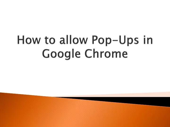 how to allow pop ups in google chrome n.
