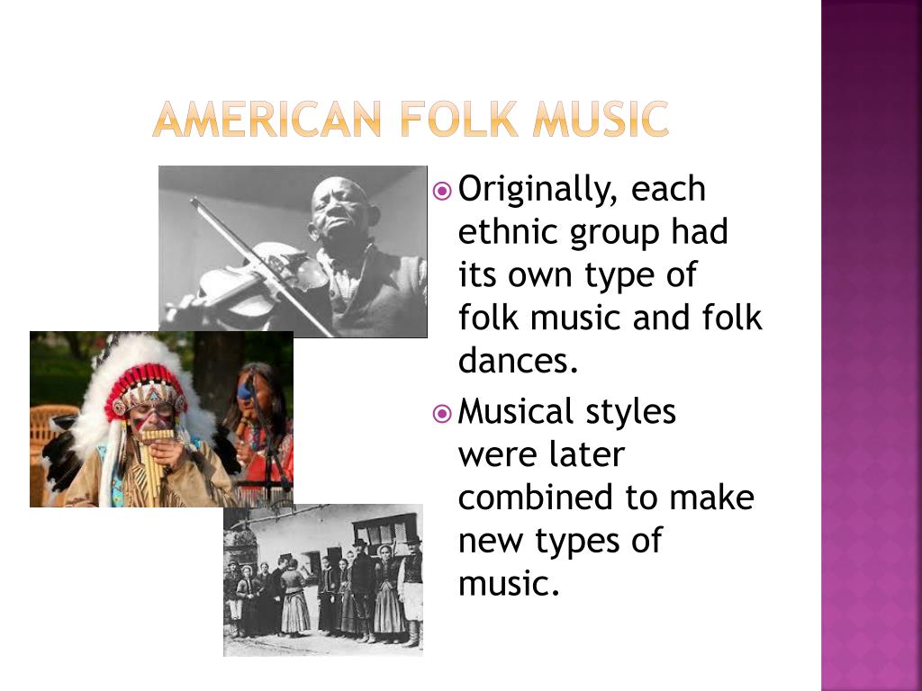 Американская народная музыка презентация