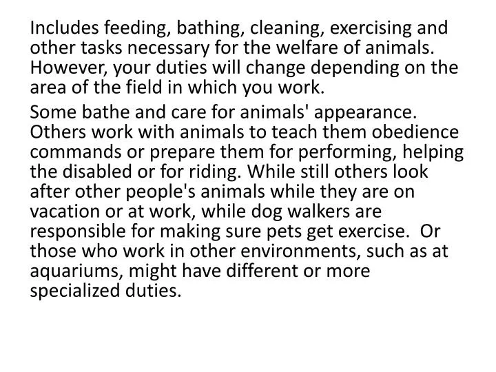 PPT Animal Care Manager PowerPoint Presentation, free download ID