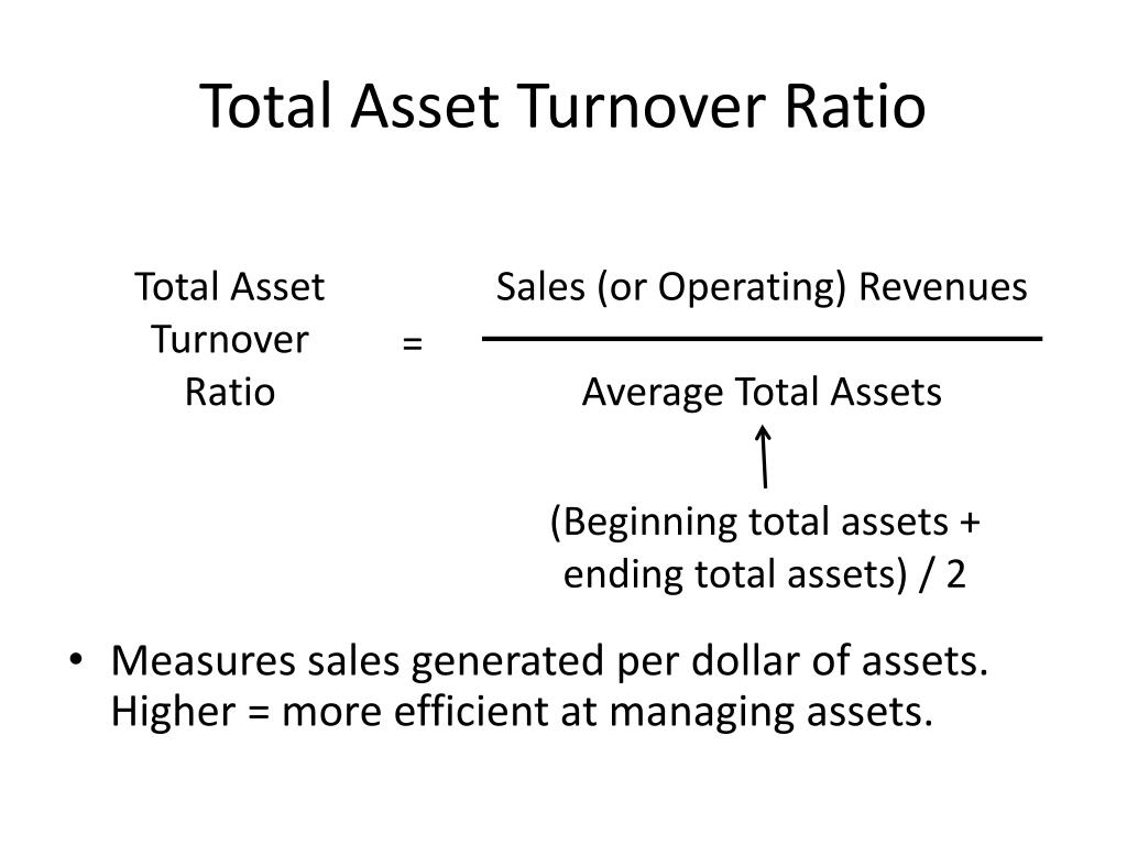 total asset turnover ratio formula calculator