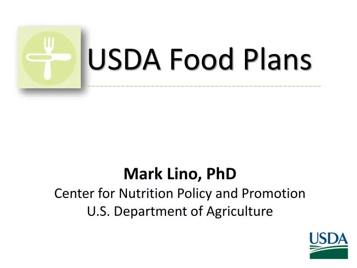 PPT USDA Food Plans PowerPoint Presentation, free download ID1697189