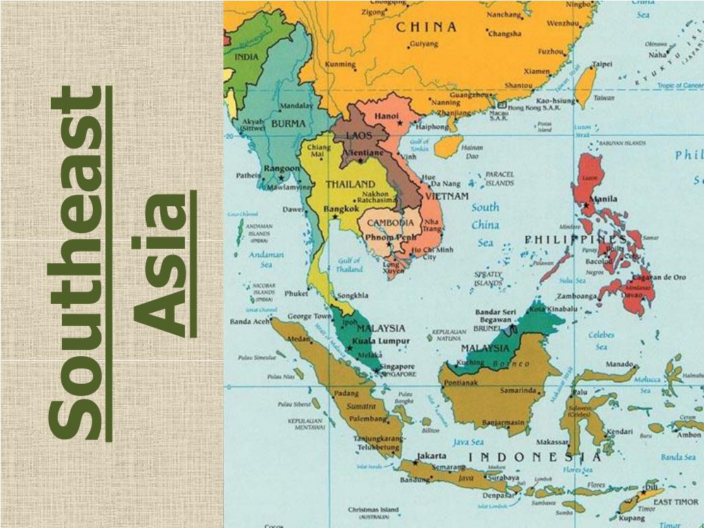 Малайзия индонезия индия. Юго-Восточная Азия на карте. Юго Восточная Азия Тайланд на карте. Таиланд карта Юго-Восточной Азии. Политическая карта Юго-Восточной Азии.