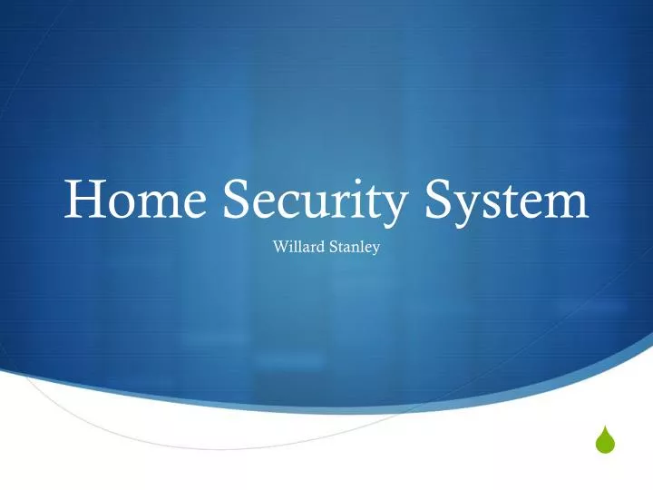 home security system n.