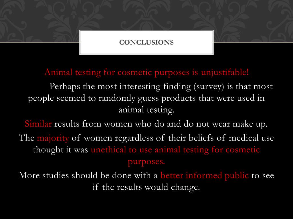 PPT - Mixing animal testing and cosmetics PowerPoint Presentation, free  download - ID:1697896