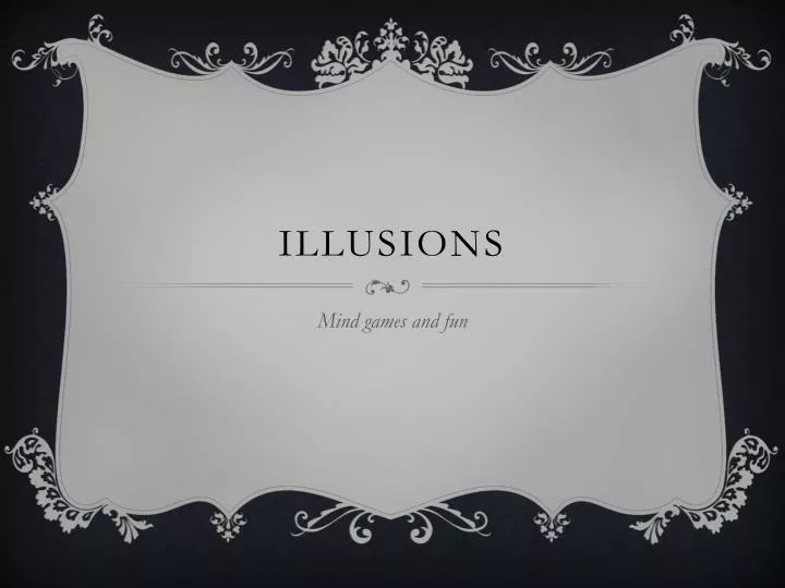illusions n.