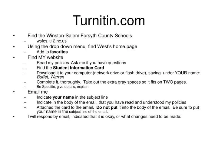 Fake Turnitin Password Id