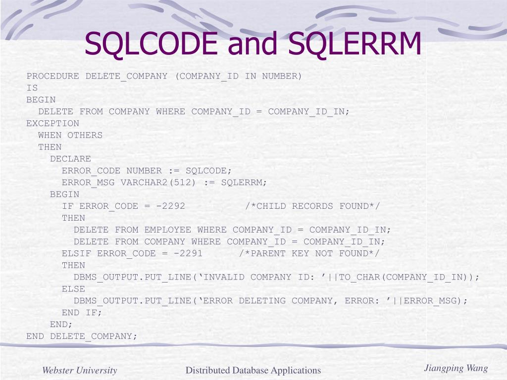 PPT Distributed Database Applications PowerPoint Presentation, free