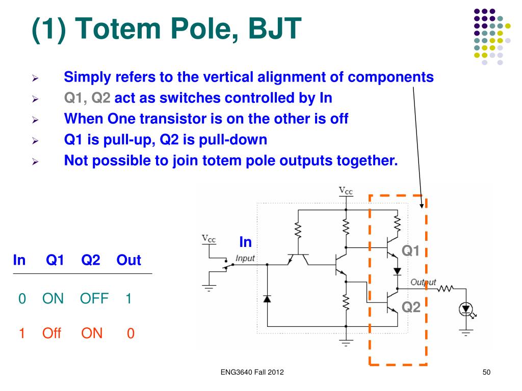 totem pole output transistor transistor logic