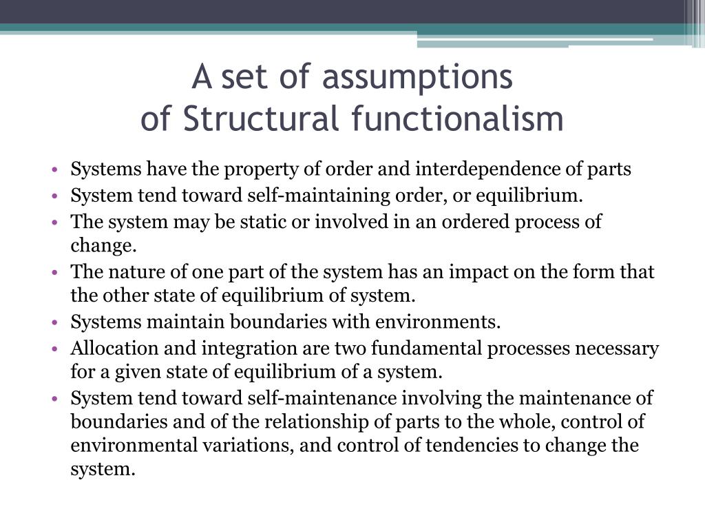 examples of structural functional theory