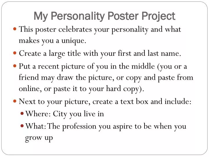 my personality poster project n.