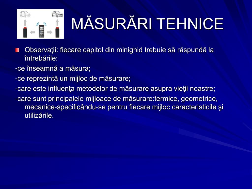 PPT - MĂSURĂRI TEHNICE PowerPoint Presentation, free download - ID:1700446