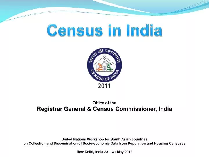 PPT Office of the Registrar General & Census Commissioner, India