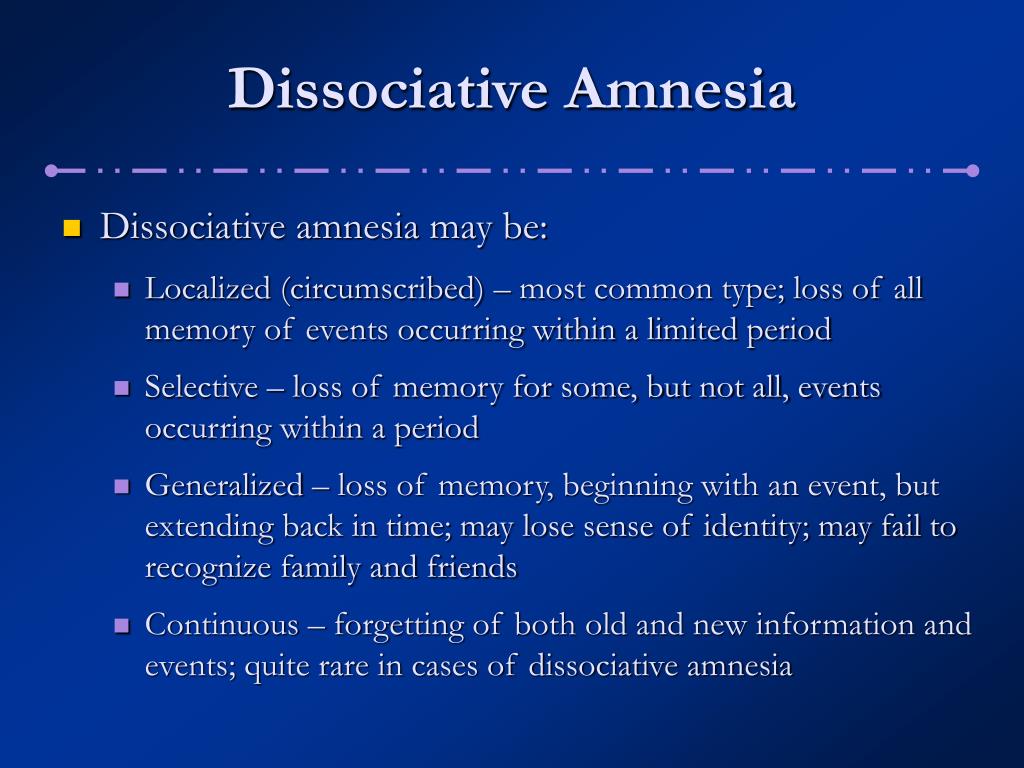 social amnesia examples