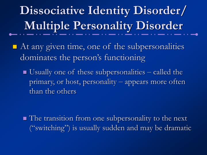 hypothesis on dissociative identity disorder hypothesis on dissociative identity disorder