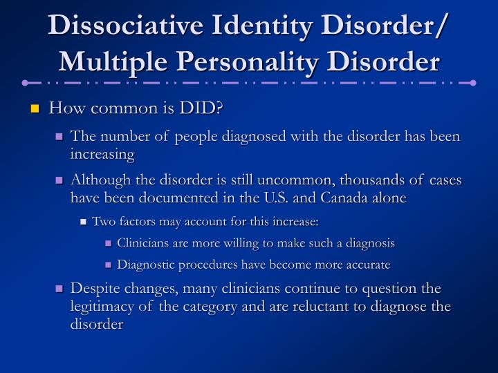 dissociative identity disorder term papers Essays on dissociative identity disorder we have found 500 essays on dissociative identity disorder dissociative identity disorder. dissociative identity disorder term papers Essays on dissociative identity disorder we have found 500 essays on dissociative identity disorder dissociative identity disorder.