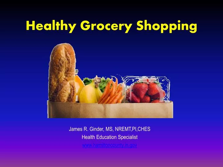 PPT Healthy Grocery Shopping PowerPoint Presentation, free download