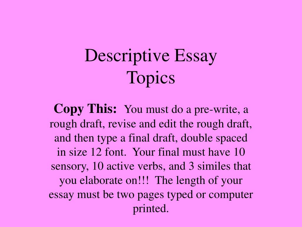 Topics for writing essay