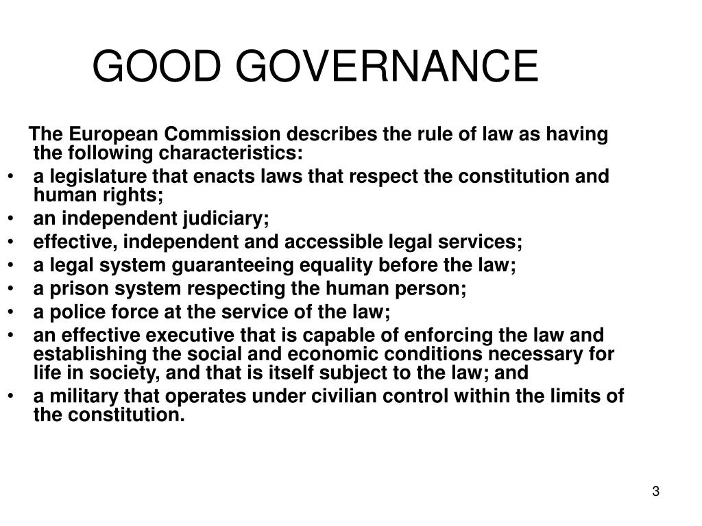 essay on good governance