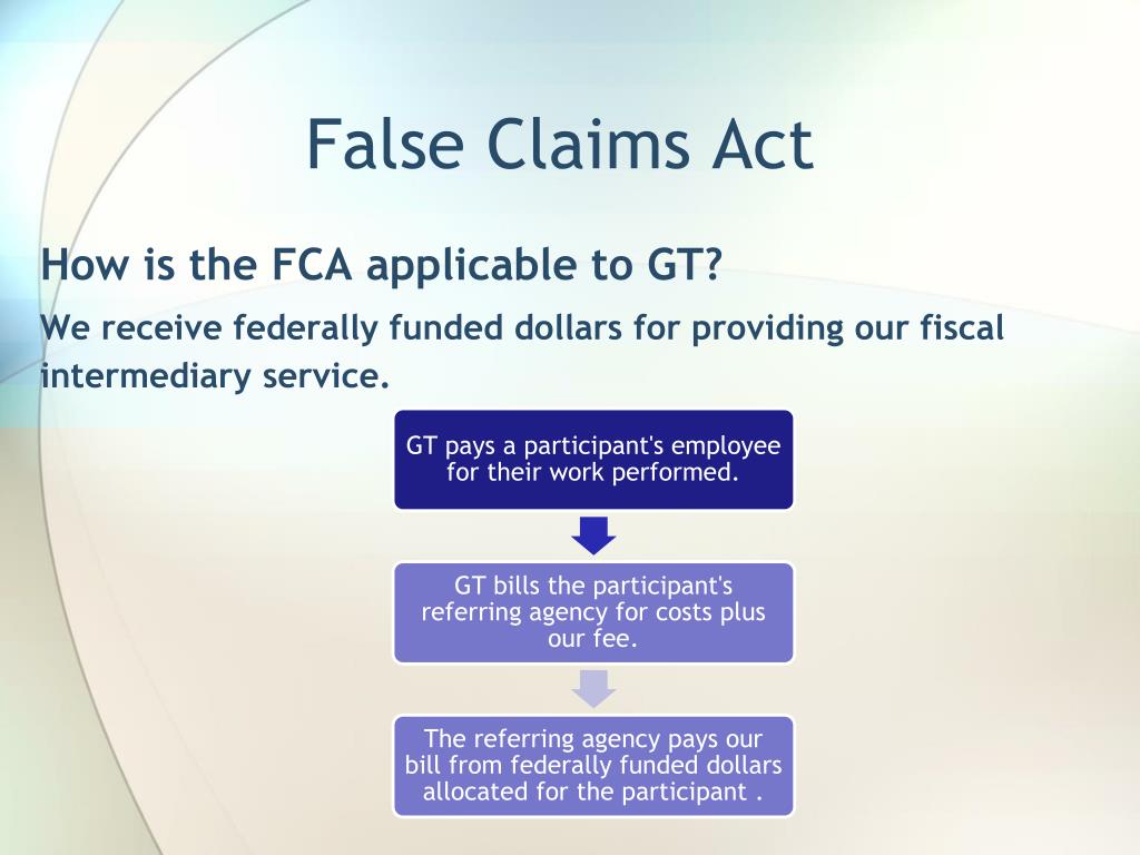 PPT - False Claims Act & Whistleblower Protection ...
