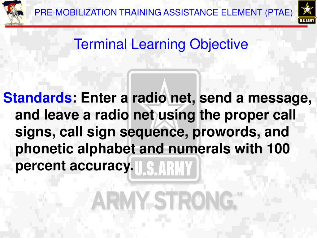 PPT WARRIOR TRAINING TASK 8 (1135711022) PERFORM VOICE