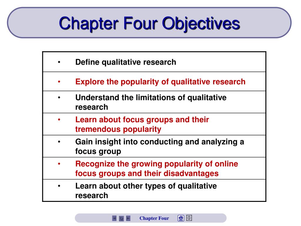 qualitative research objective