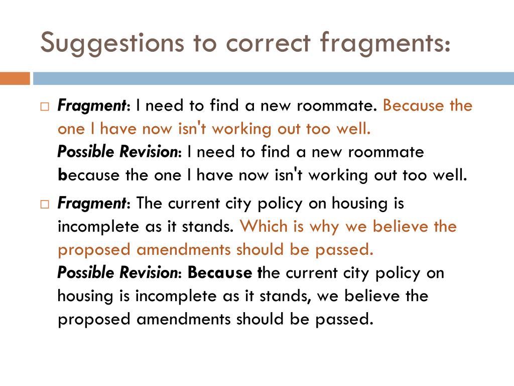 examples of fragment sentence examples of fragment sentence