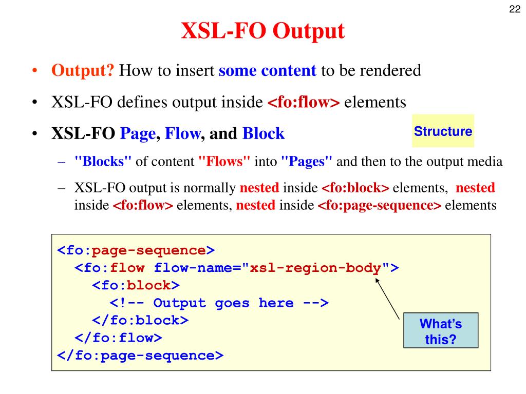 Object format. Xsl.