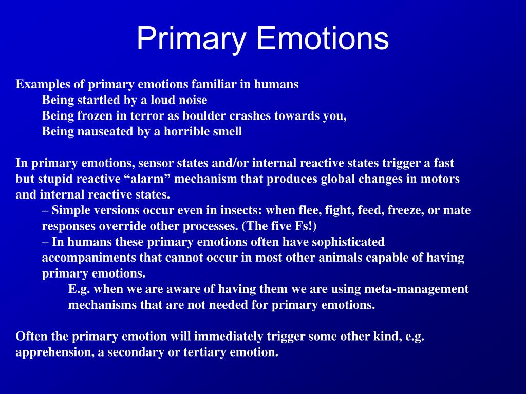 Primary Emotions.