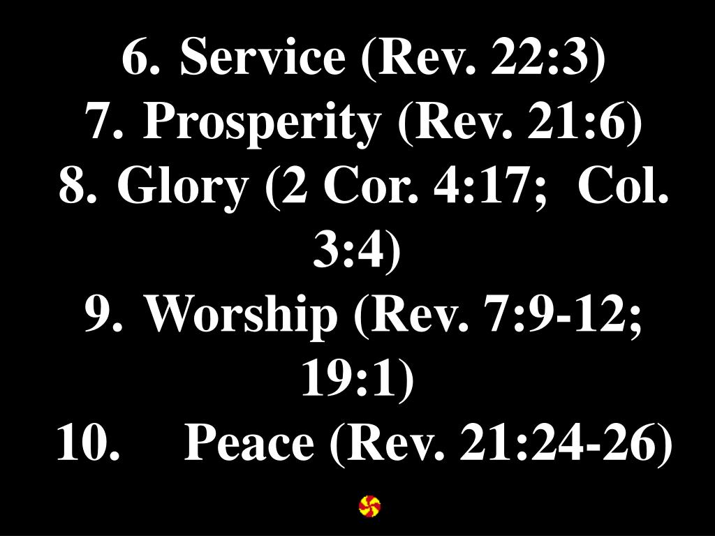 Ppt Life In New Jerusalem 1 Fellowship Rev 22 4 2 Rest Rev 14 13 3 Knowledge 1 Cor 13 12 4 Integrity Re Powerpoint Presentation Id