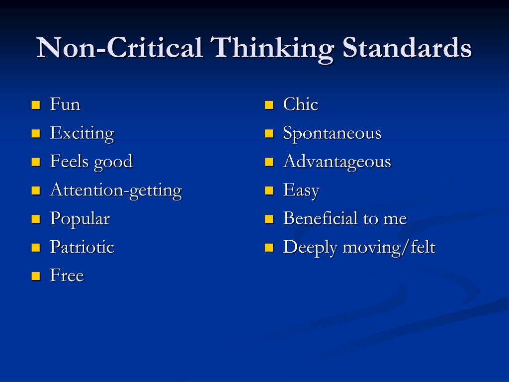 critical thinking speech topics