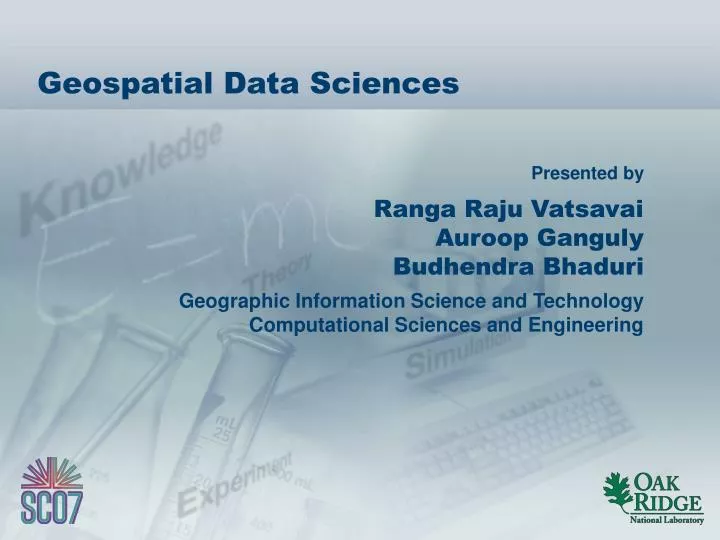geospatial data sciences n.
