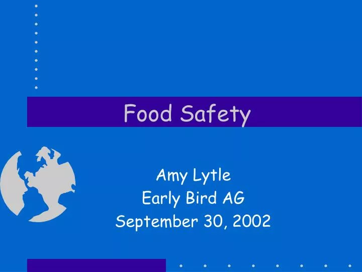 PPT Food Safety PowerPoint Presentation, free download ID1705204