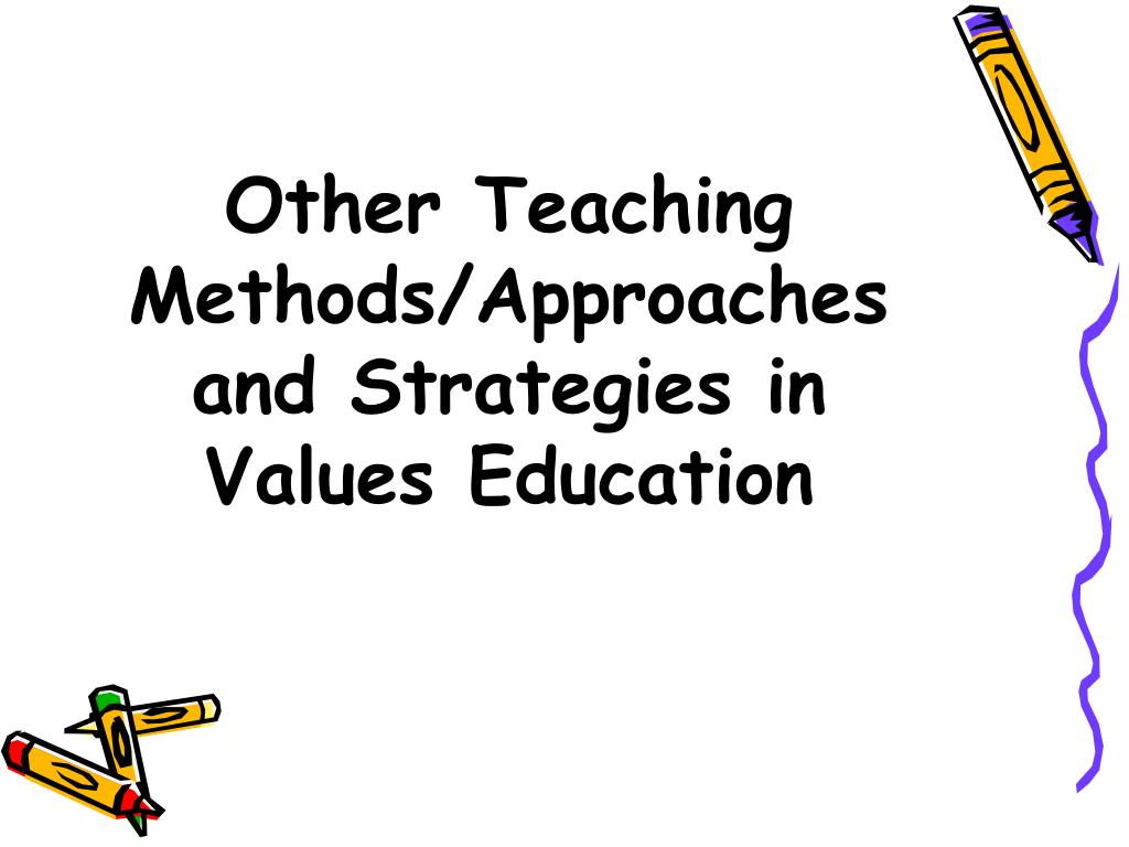 research paper about strategies in teaching values education