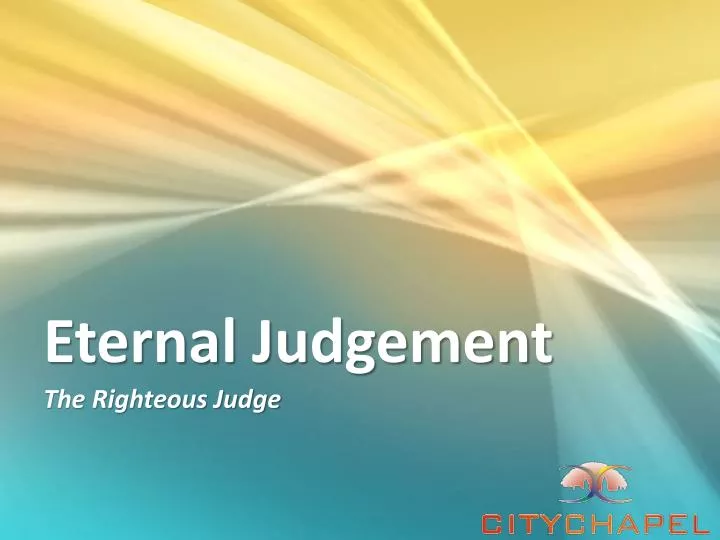 eternal judgement n.