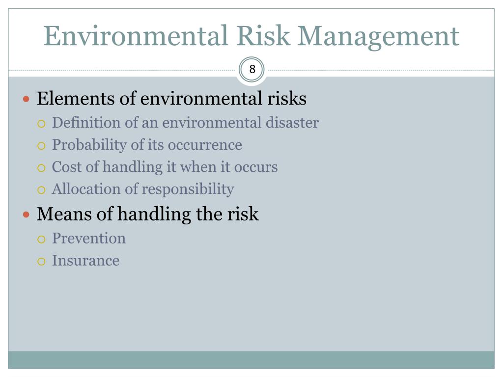 Environmental Risk Management Examples PPT - Corporate Social Responsibility & The Role of Media in Corporate ...