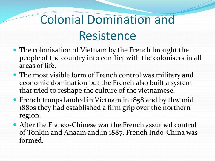 Chasteen s view of colonial domination Chasteen s view of colonial domination