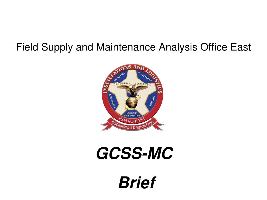 Ppt Field Supply And Maintenance Analysis Office East Powerpoint