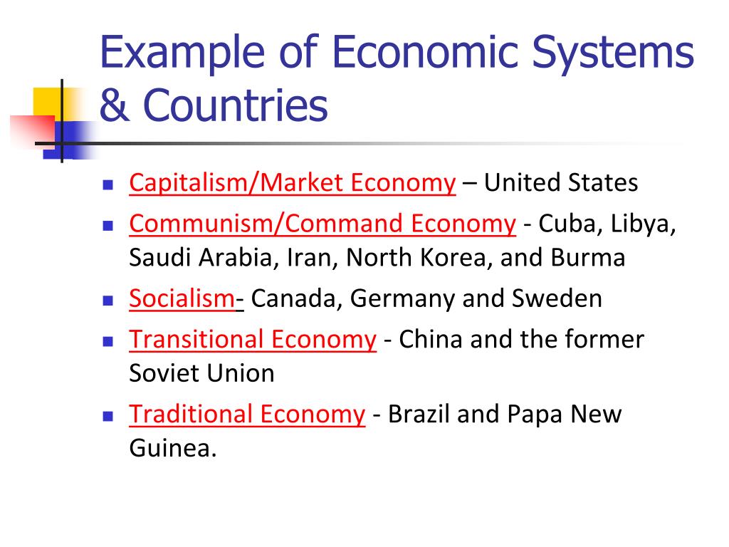 traditional economic system