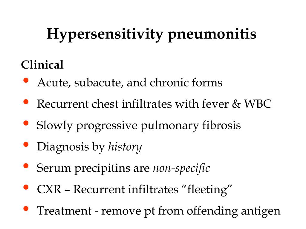 PPT Occupational Lung Diseases Hypersensitivity Pneumonitis
