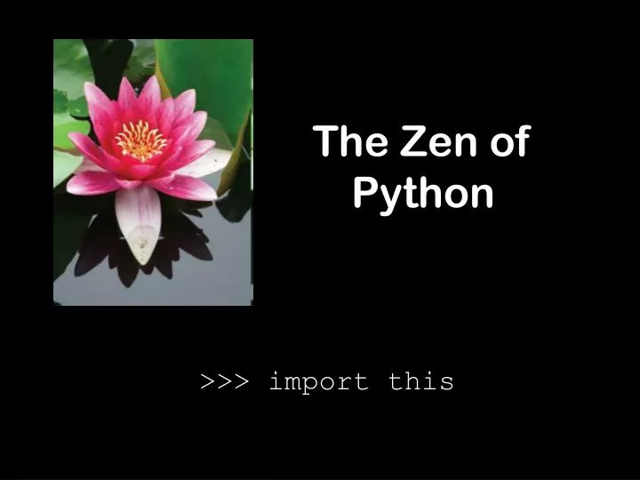 zen of python decoration zen of python decoration