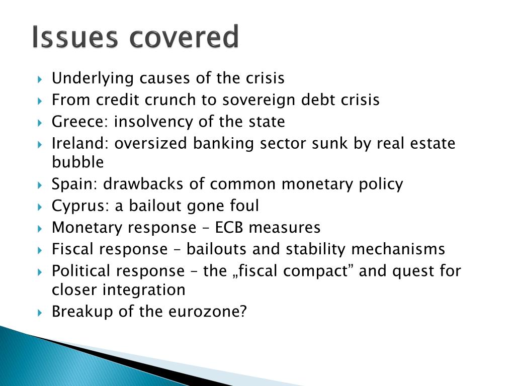 PPT - Monetary Law and Monetary Policy 10. Crisis in the euro area ...