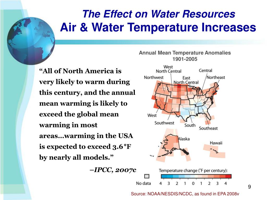 PPT - Climate change impacts on water resources and EPA’s water ...