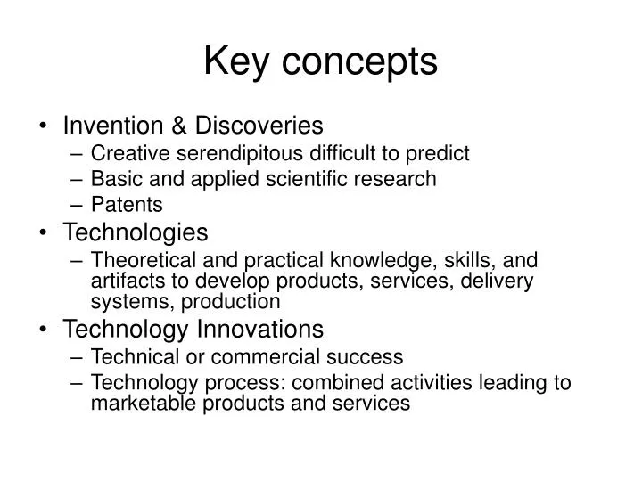 key concepts n.