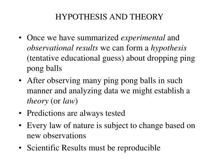 formal hypothesis What is a hypothesis a hypothesis is a tentative, testable answer to a scientific question once a scientist has a scientific question she is interested in, the scientist reads up to find out what is already known on the topic. formal hypothesis What is a hypothesis a hypothesis is a tentative, testable answer to a scientific question once a scientist has a scientific question she is interested in, the scientist reads up to find out what is already known on the topic.