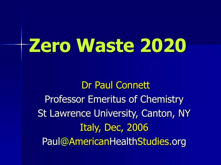 zero waste 2020 n.